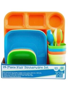 Your Zone Kids 24pc. Dinnerware Set (NWT)